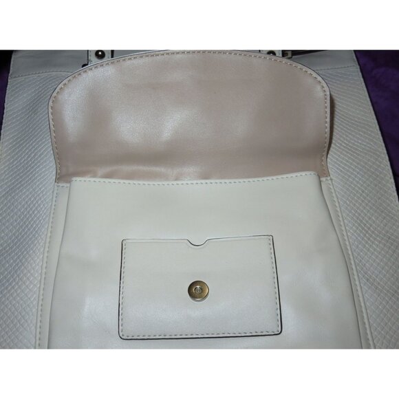 Coach 2014 Charlie Embossed Python Leather Large Tote Bag in Chalk White - Picture 13 of 16